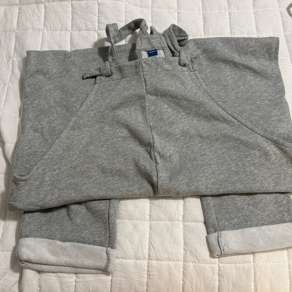 WMNS LARGE Maternity Overalls with pockets Heather Grey